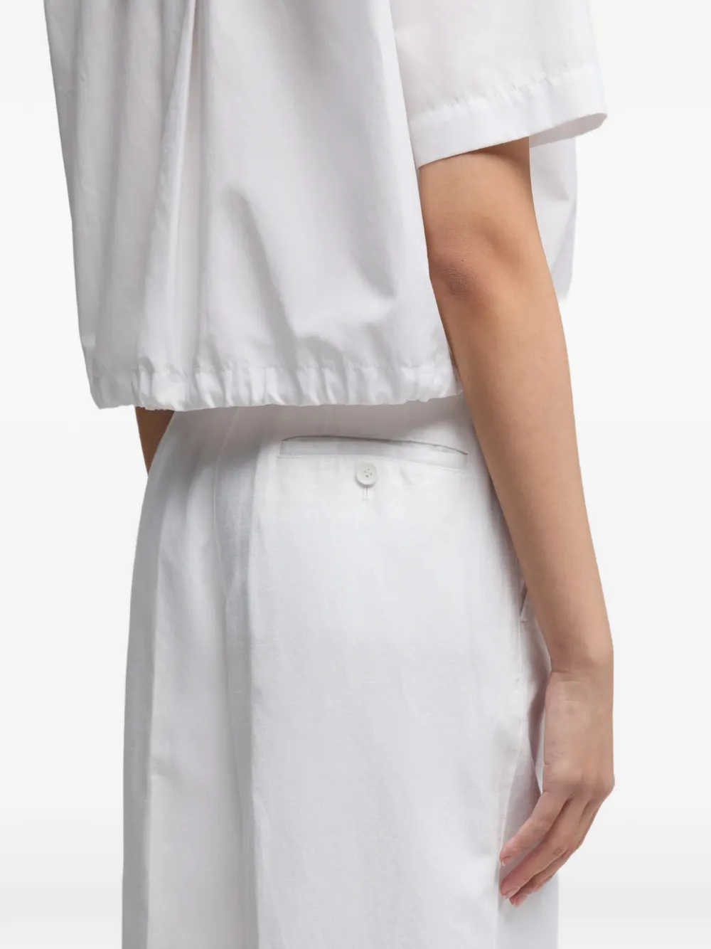 ASPESI Straight broek Wit