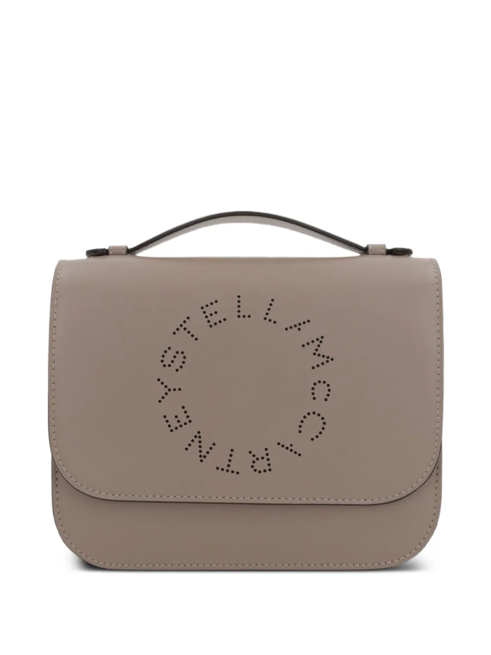 Stella McCartney Schoudertas met geperforeerd logo Beige