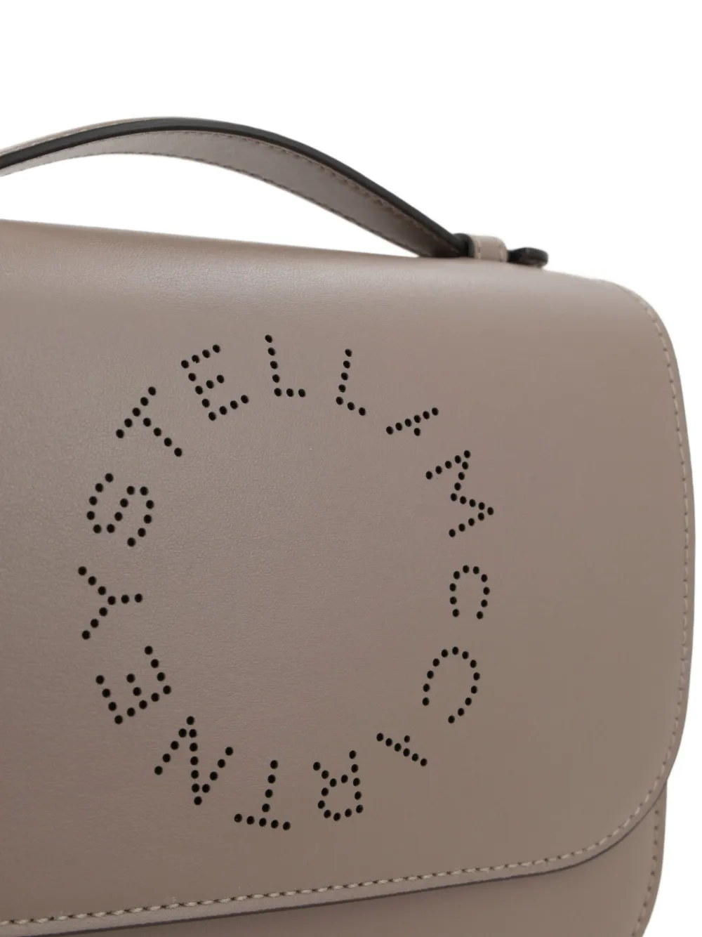 Stella McCartney Schoudertas met geperforeerd logo Beige