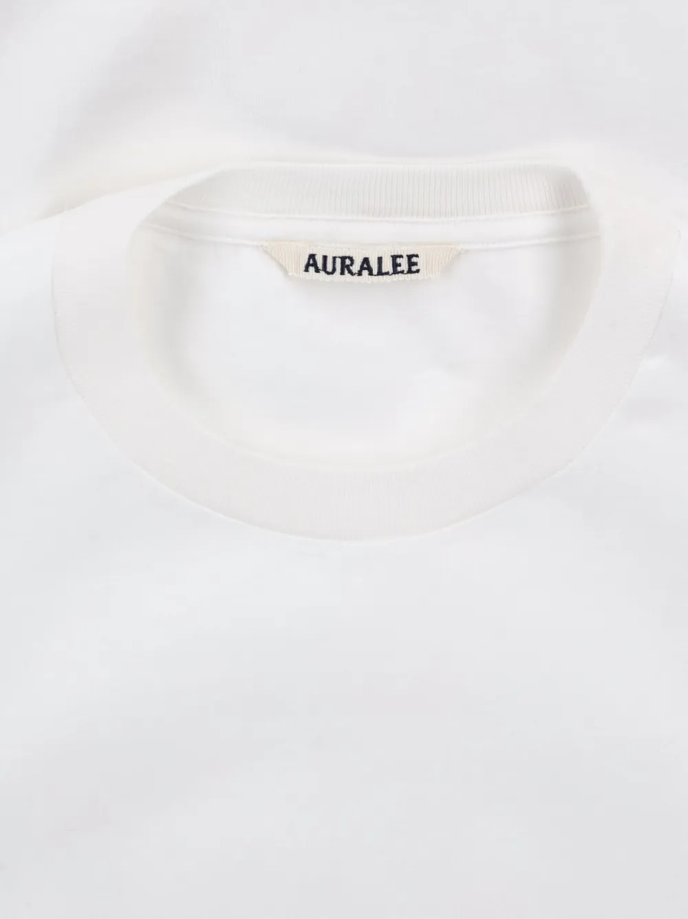 Auralee Katoenen T-shirt Wit