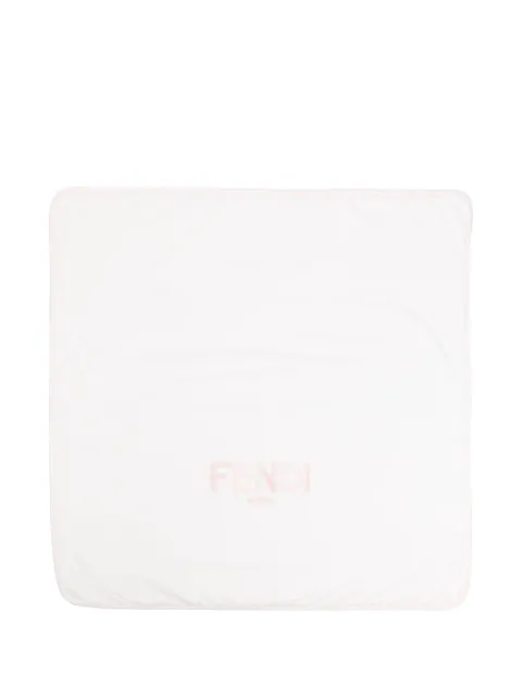 Fendi Kids logo-embroidered blanket