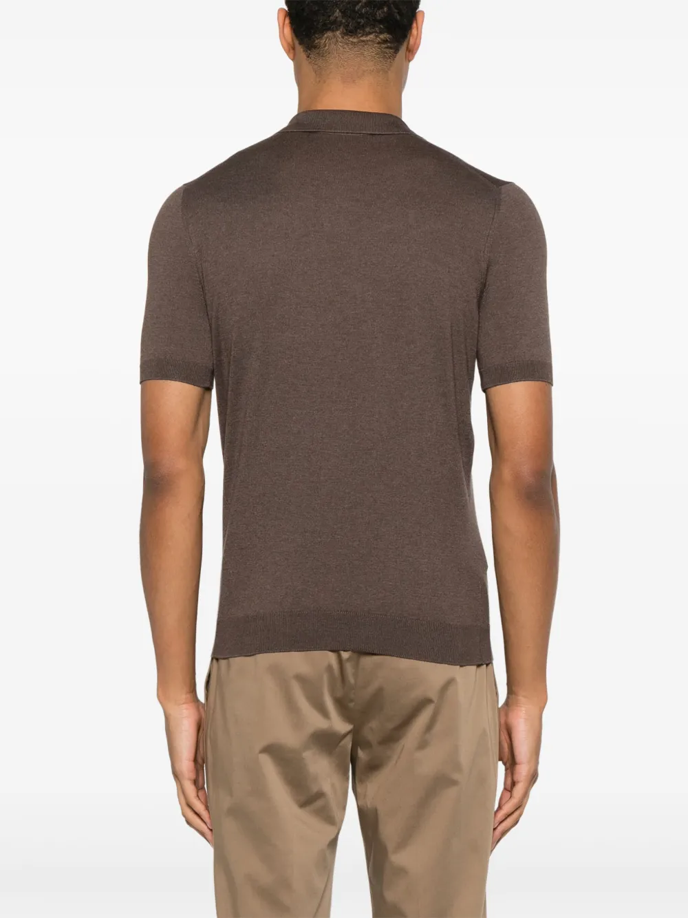Shop Tagliatore Keith T-shirt In Braun