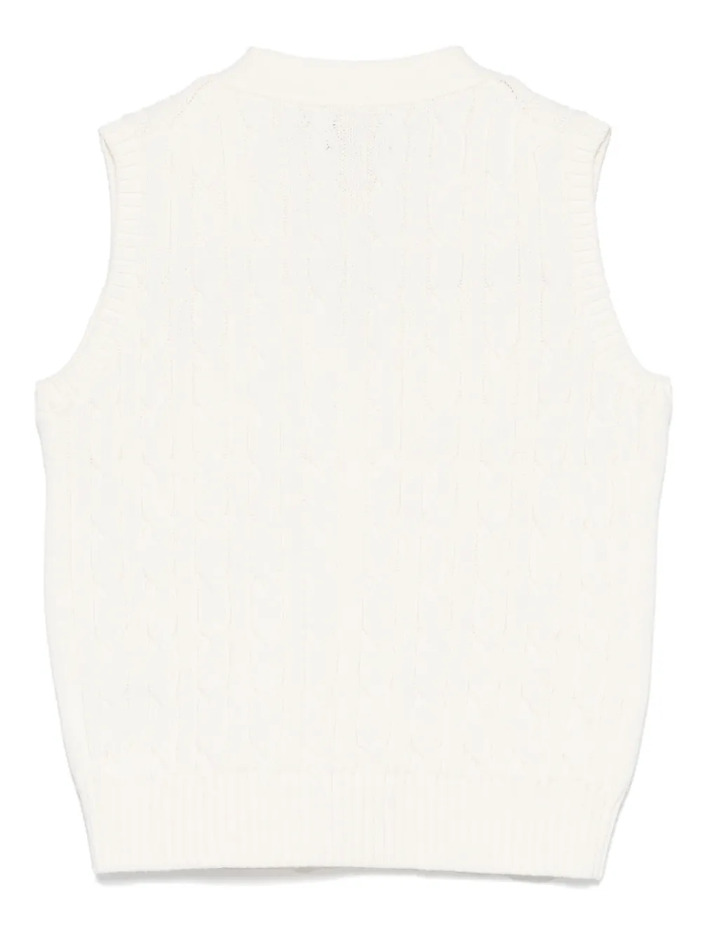 POLO RALPH LAUREN KIDS Kabelgebreide top Wit