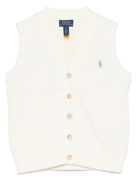 POLO RALPH LAUREN KIDS cable-knit vest