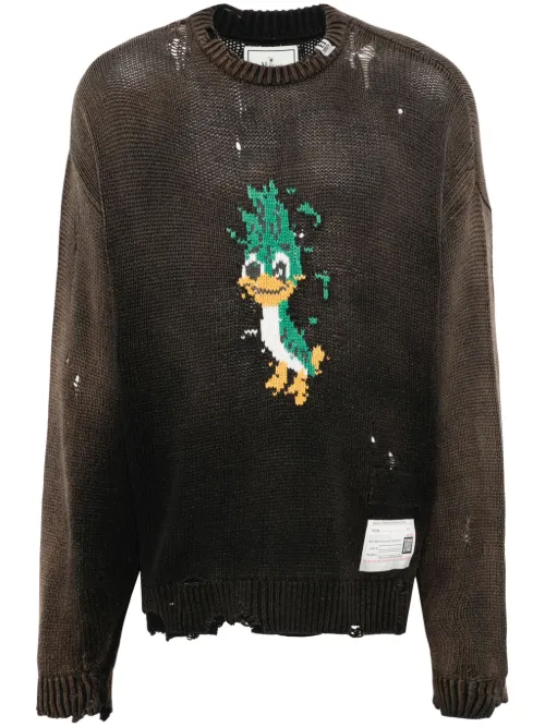 Pull à effet usé - Maison MIHARA YASUHIRO - Modalova