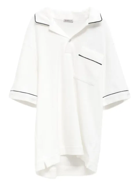 Moncler piped-trim polo shirt