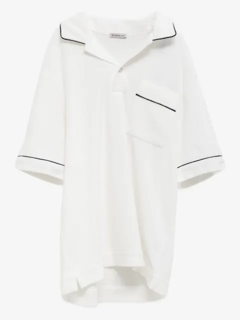 Moncler piped-trim polo shirt