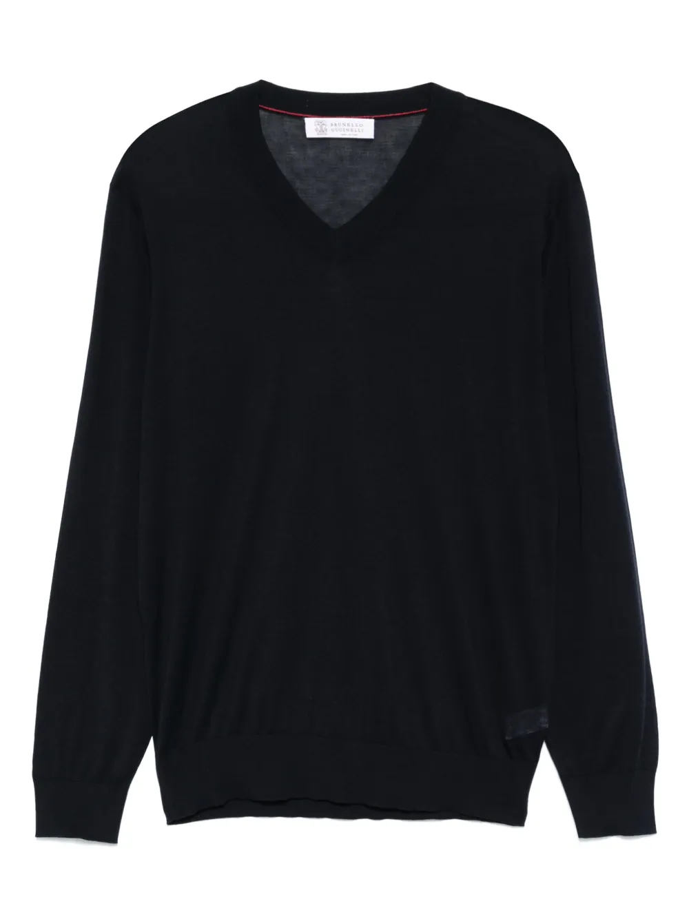 Brunello Cucinelli top con cuello en V | azul | Image 1