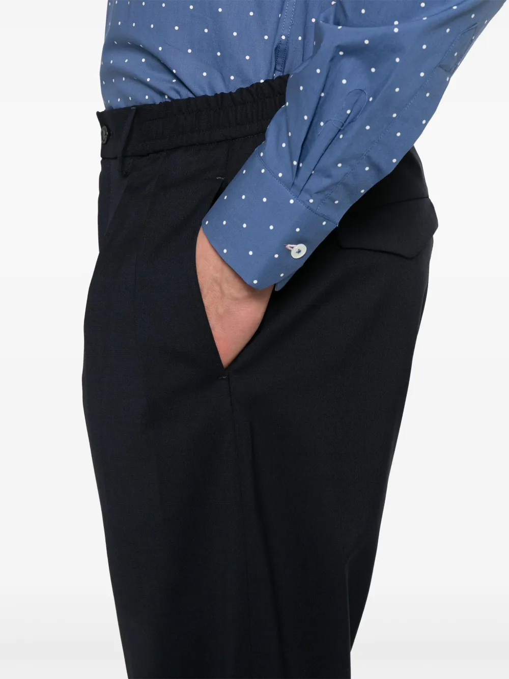 Tagliatore Broek met geplooid detail Blauw