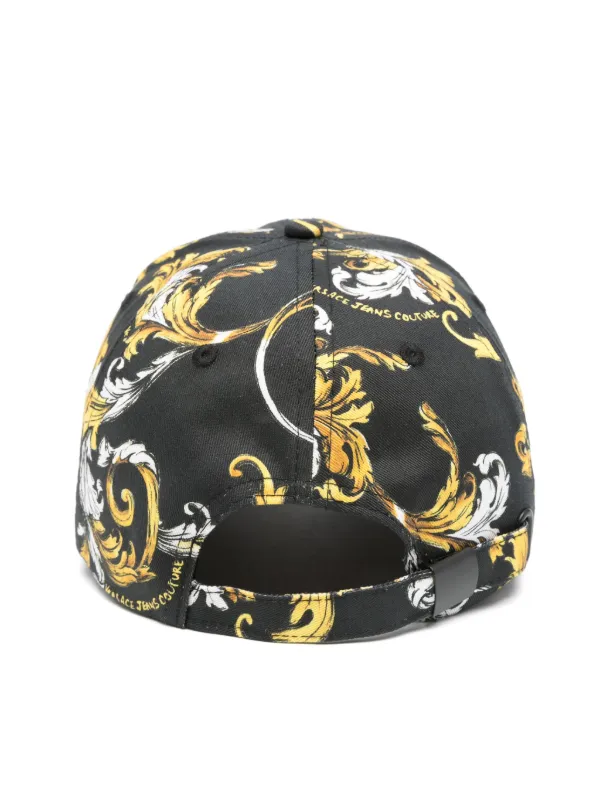 Versace Jeans Couture Barocco-print Baseball Cap | Black