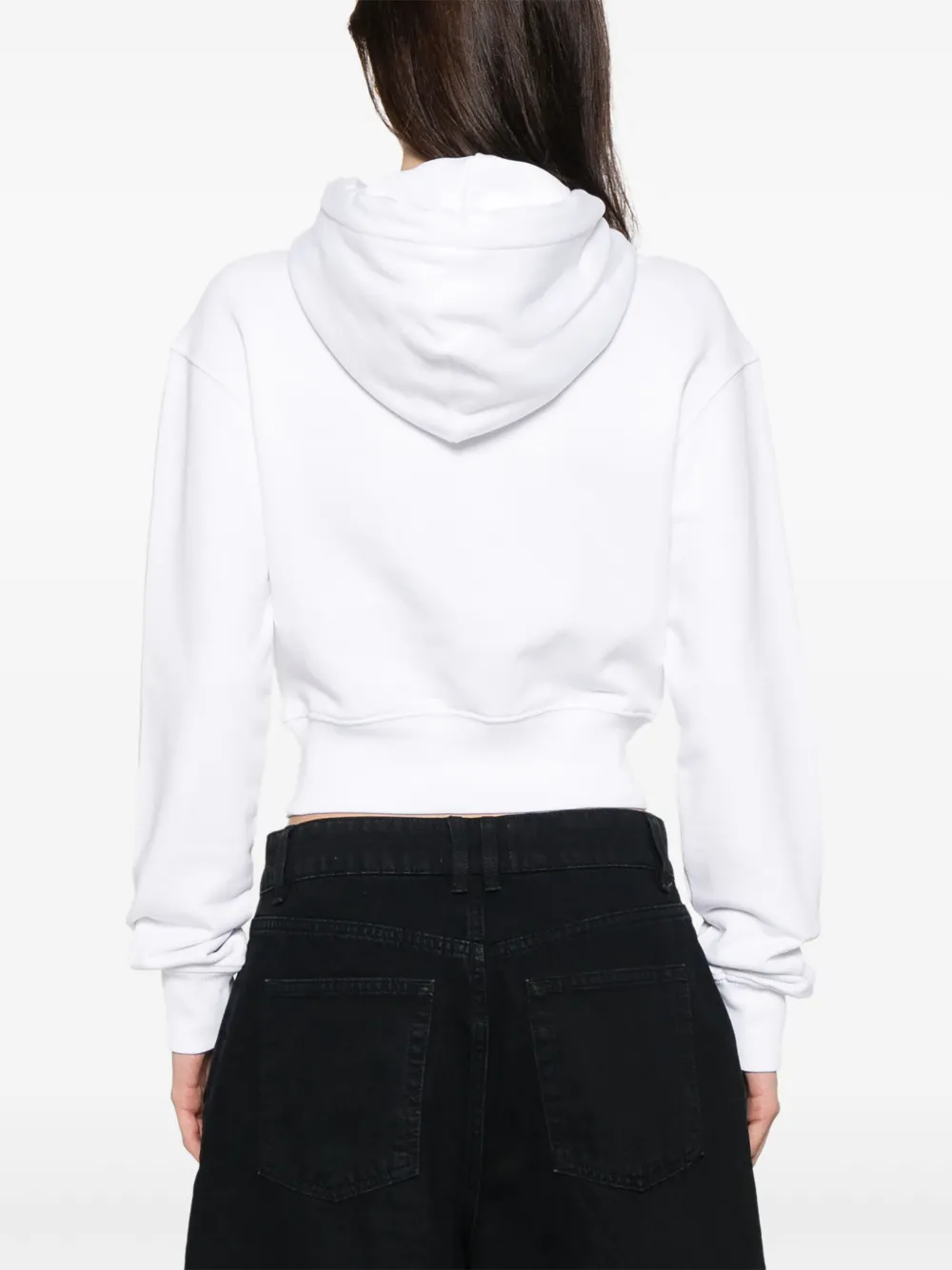 Versace Jeans Couture Hoodie met logoprint Wit