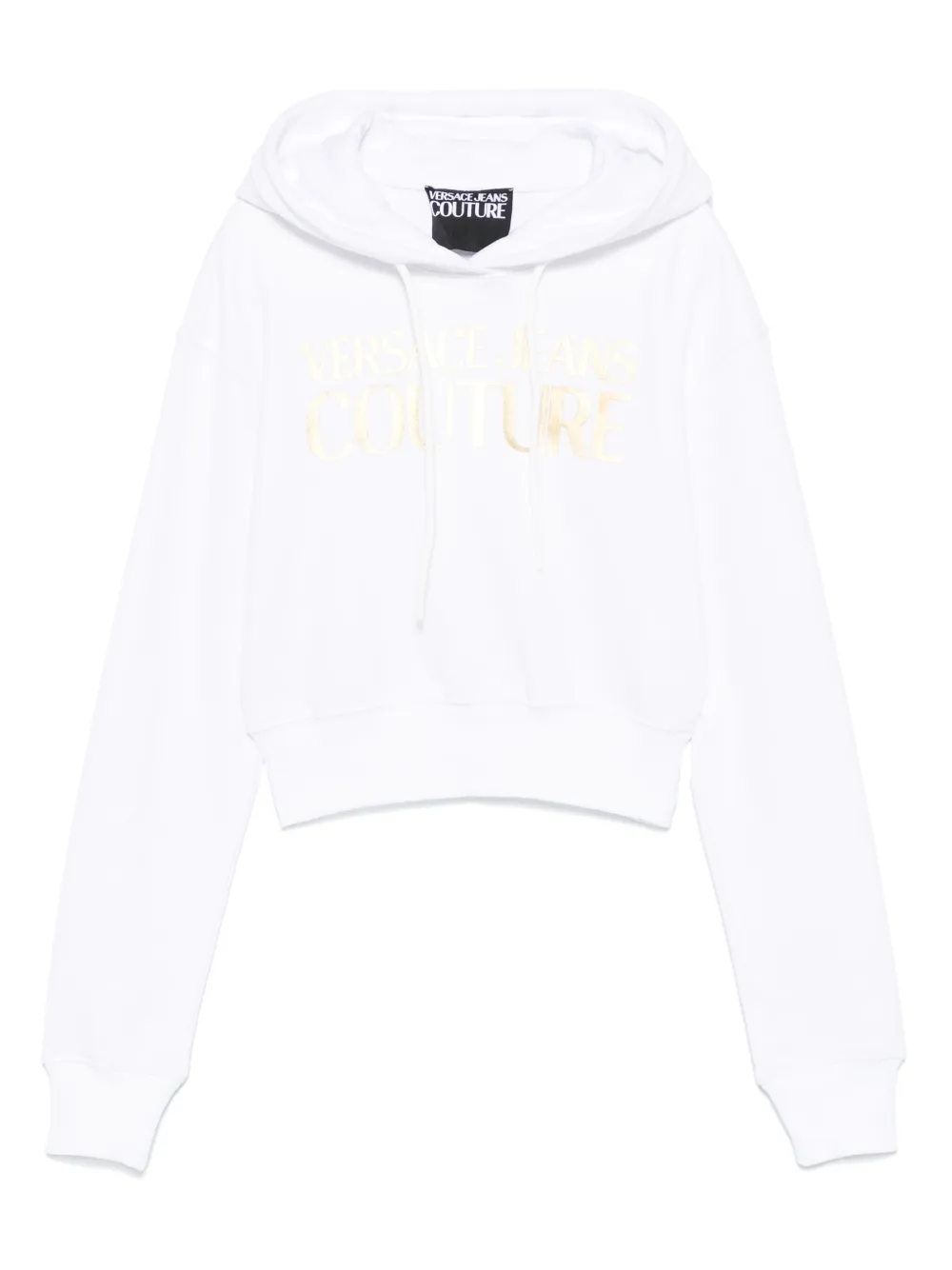 Versace Jeans Couture Hoodie met logoprint Wit