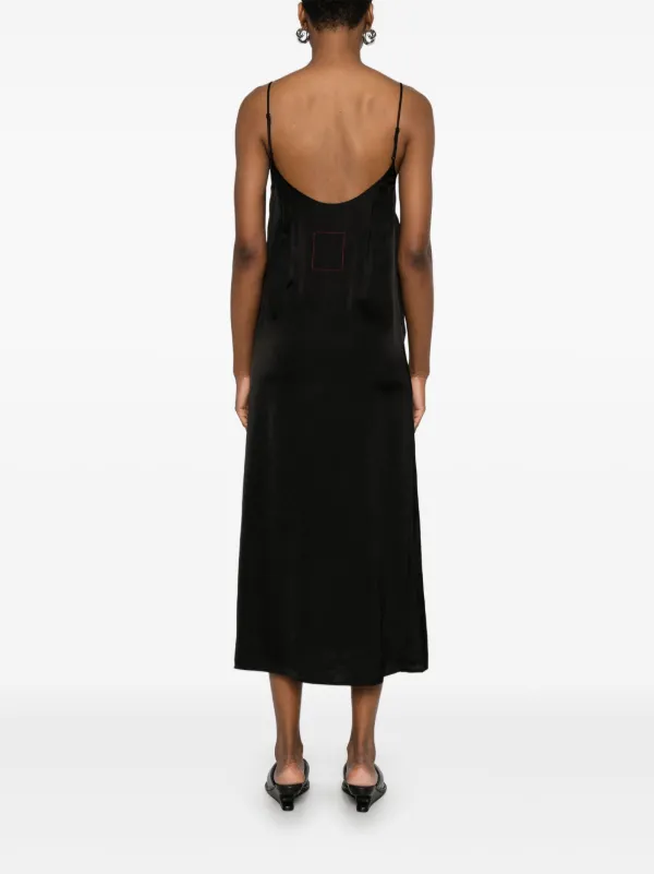 anya midi dress NICHOLAS Anya Sweetheart Linen Midi Dress