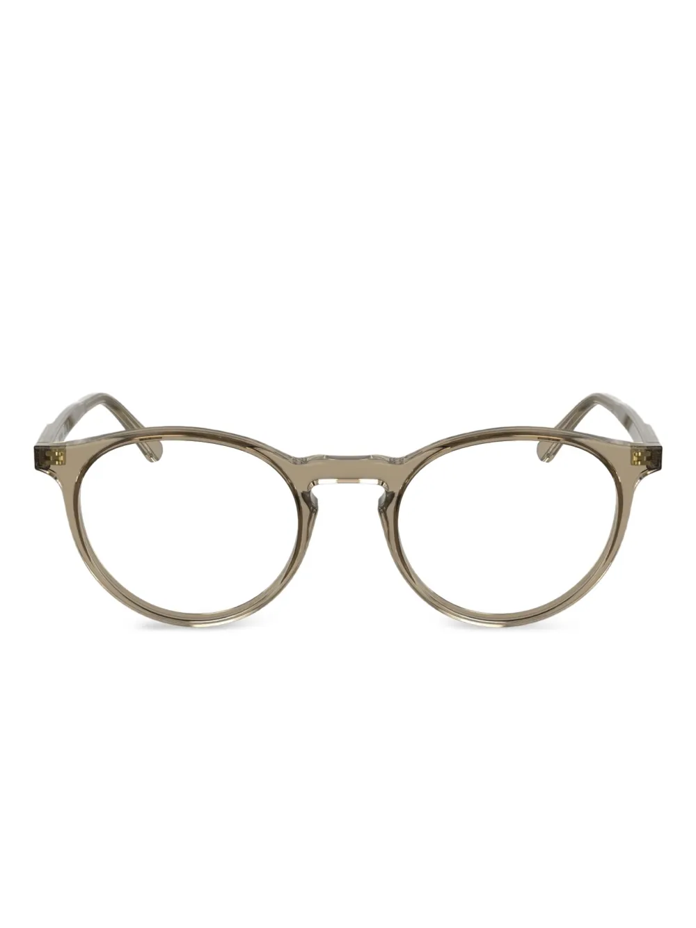 Calvin Klein lunettes de vue à monture ronde | marron | Image 1