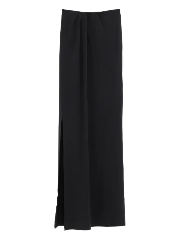 Jacquemus Front-slit Maxi Skirt in Black