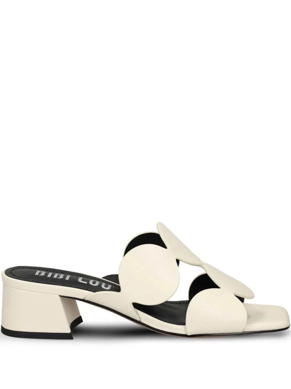 Bibi Lou 40mm leather mules White