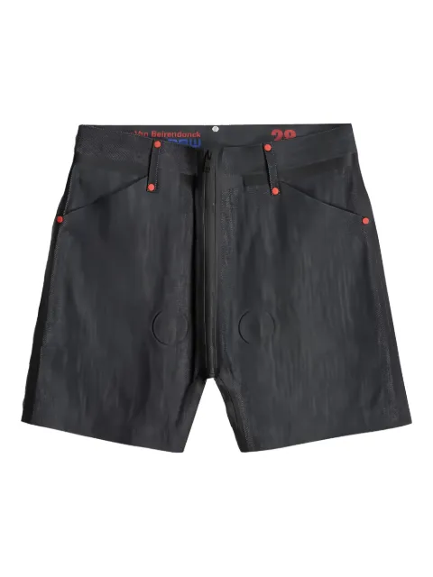 Walter Van Beirendonck shorts con logo estampado en colaboración con G-STAR