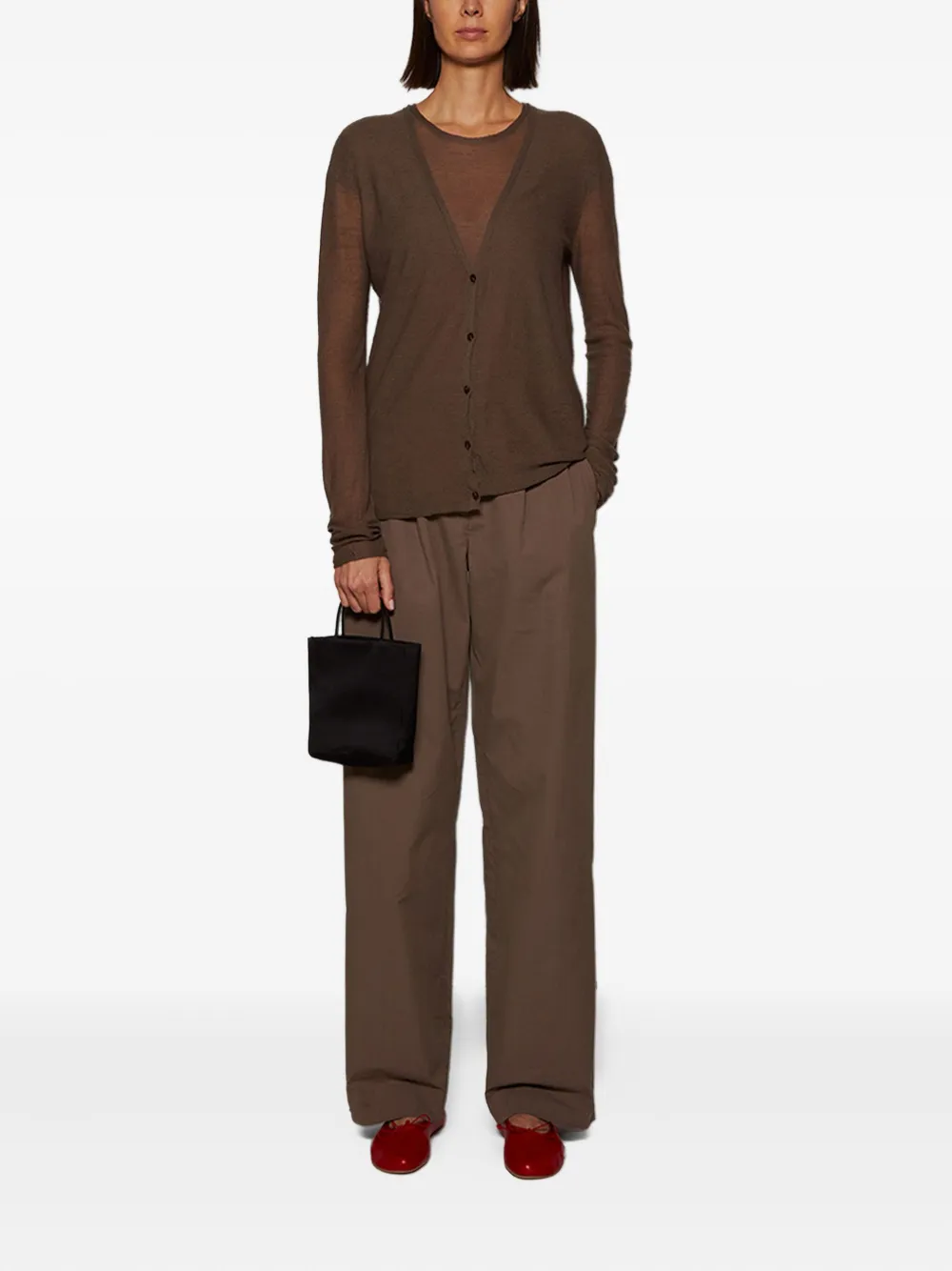 The Row mini Cecily tote bag - Zwart