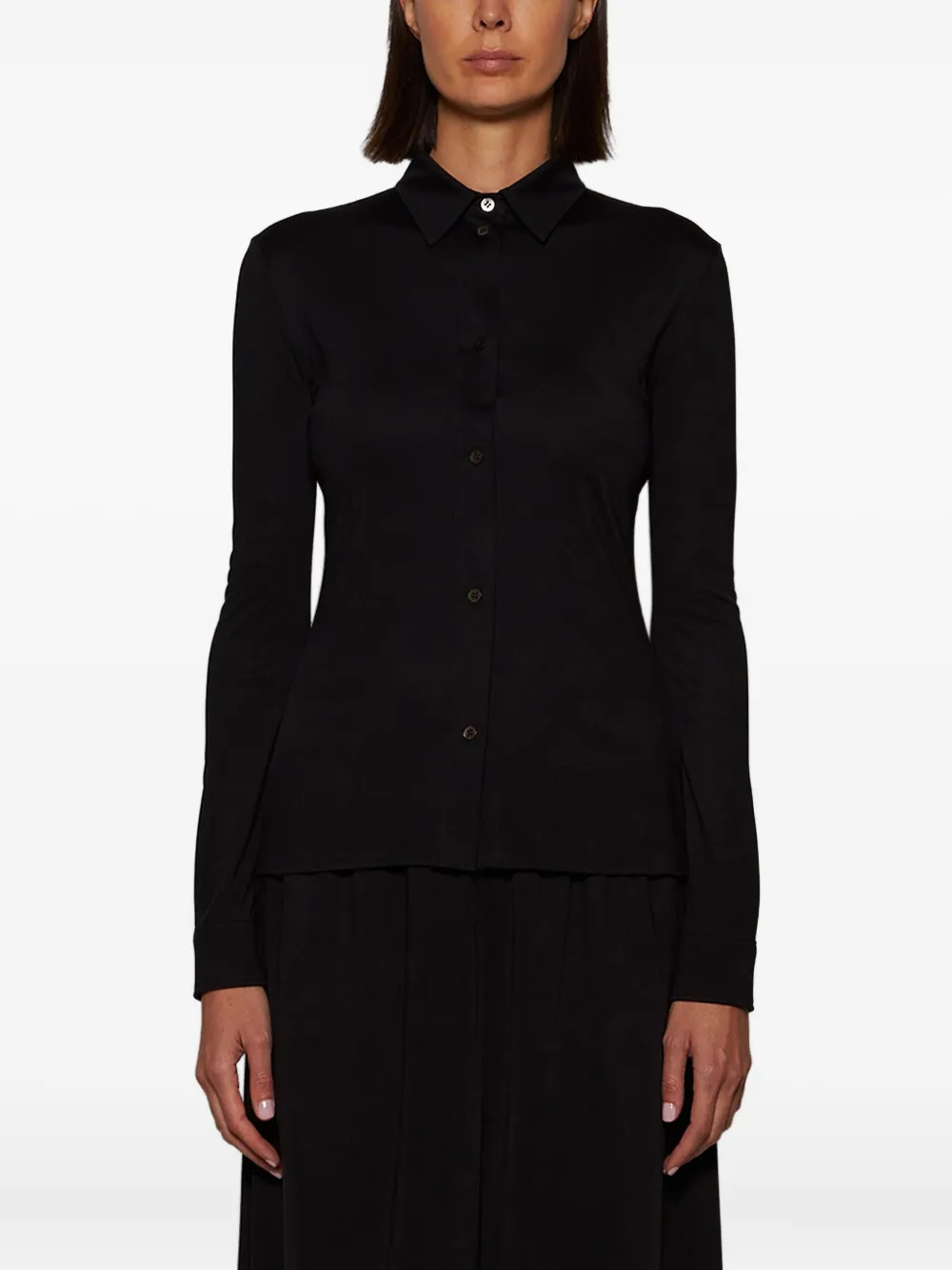 The Row Imano Jersey Shirt In Black