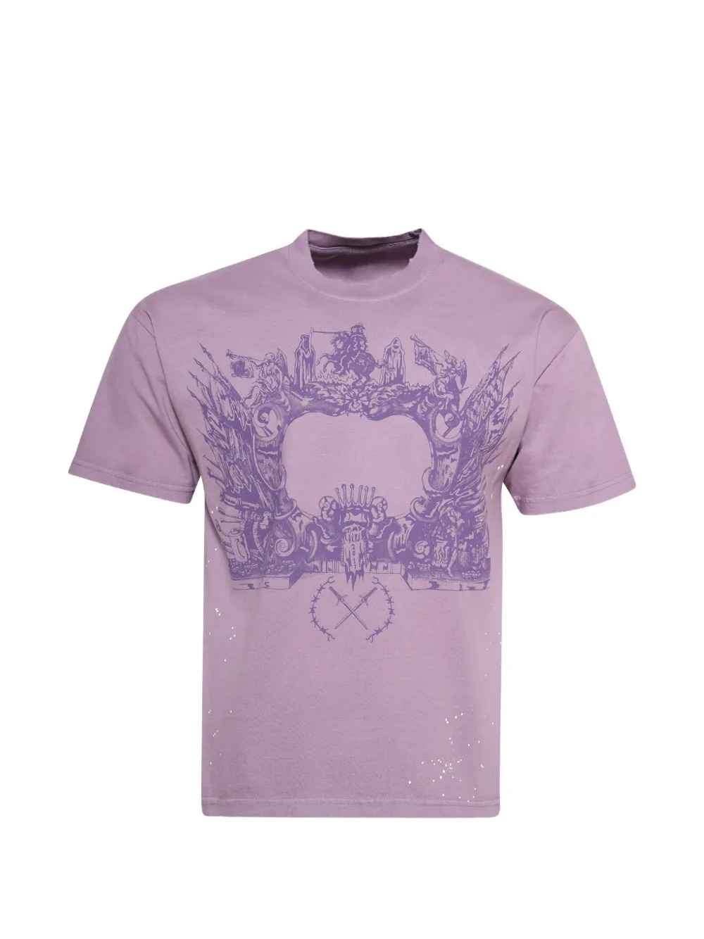 Warren Lotas graphic fanfare T-shirt | Purple