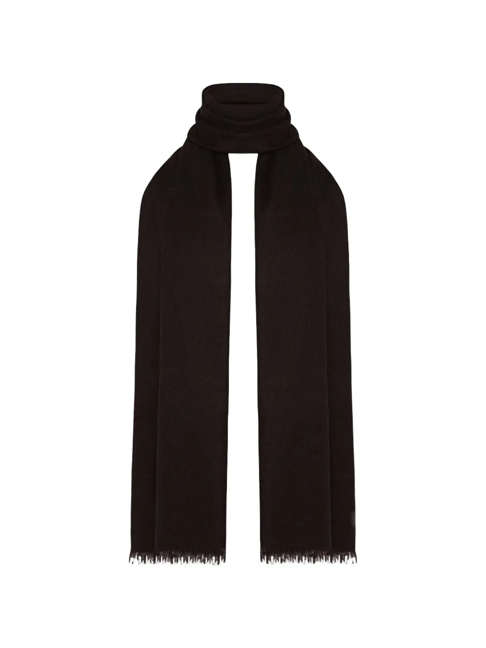 The Row Lentia fringed scarf - Bruin
