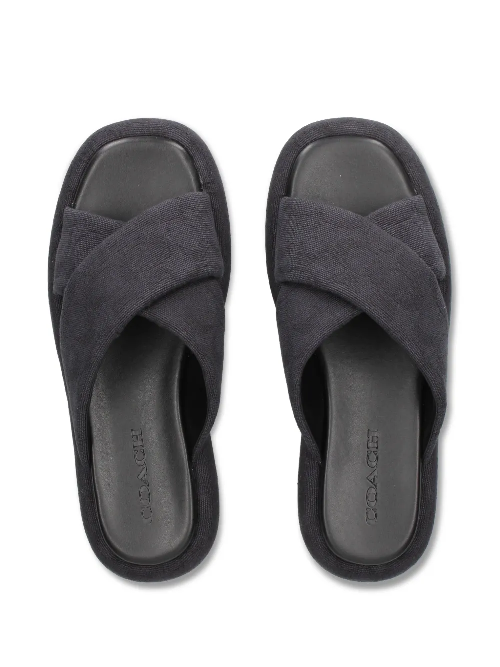 Coach Penelope Signature C slides Black