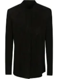Salvatore Santoro suede button-up shirt - Black