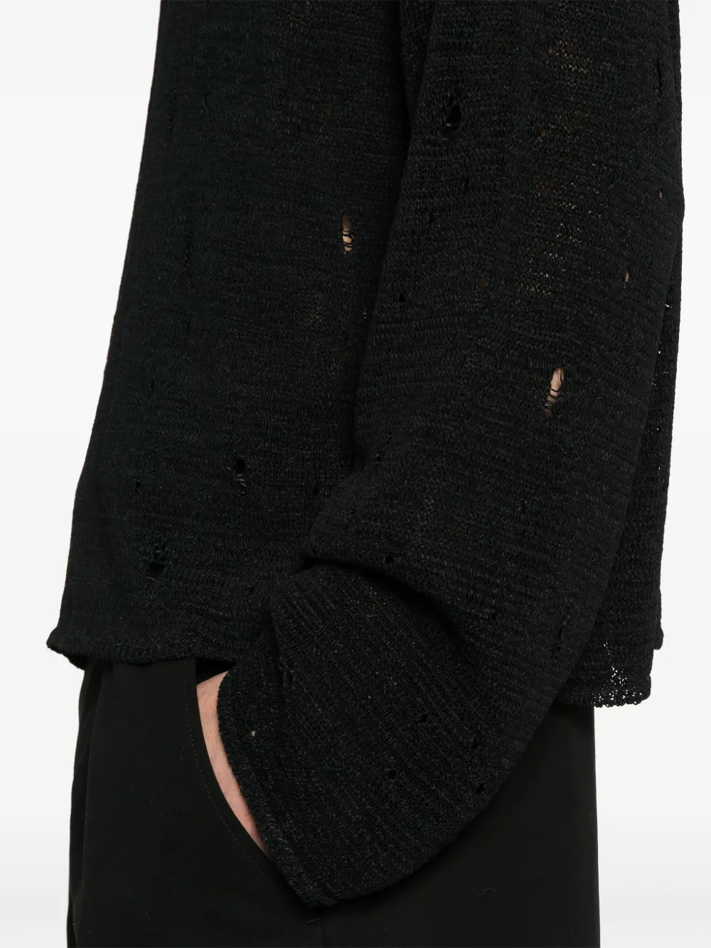 Ann Demeulemeester Lindor top Zwart