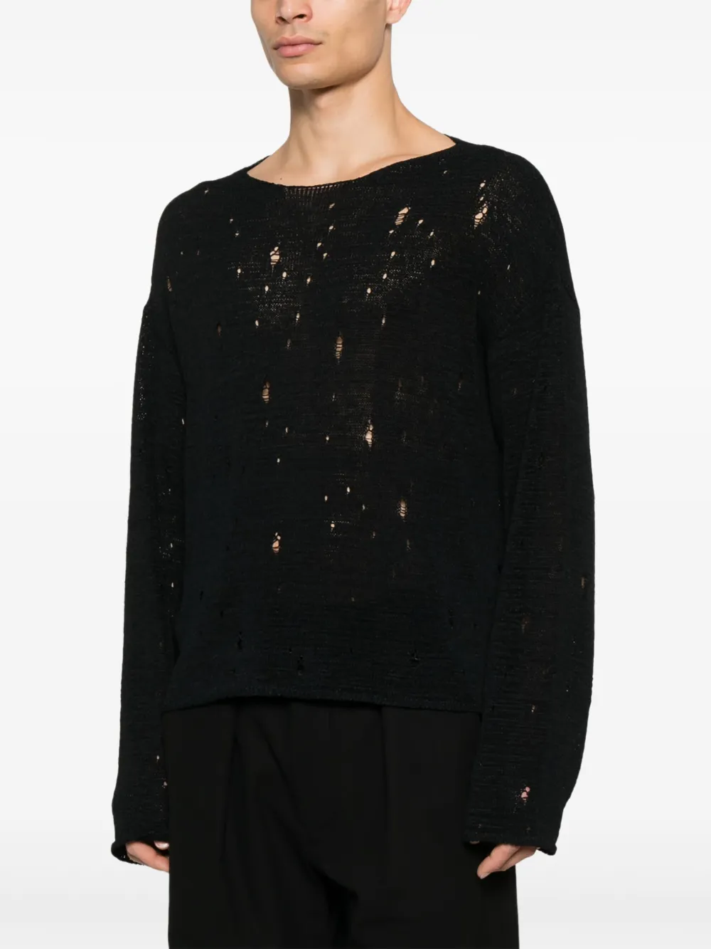 Ann Demeulemeester Lindor top Zwart
