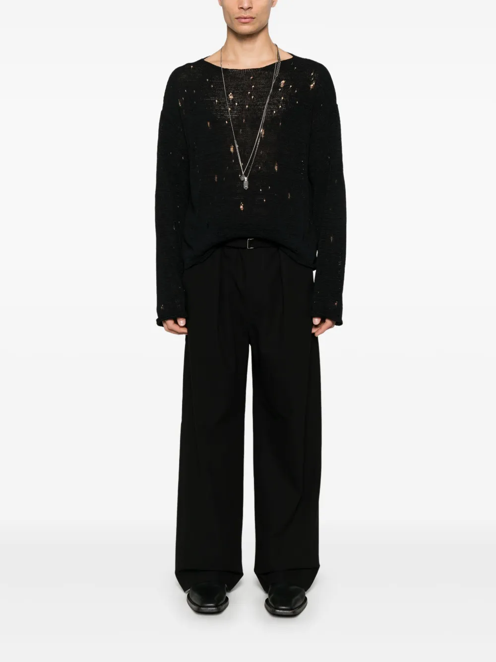 Ann Demeulemeester Lindor top Zwart