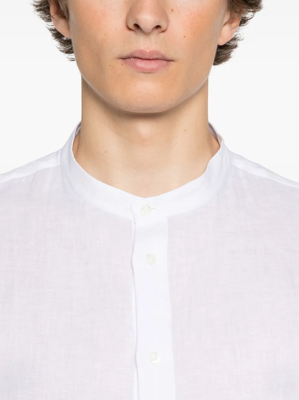 Brunello Cucinelli Linnen overhemd Wit