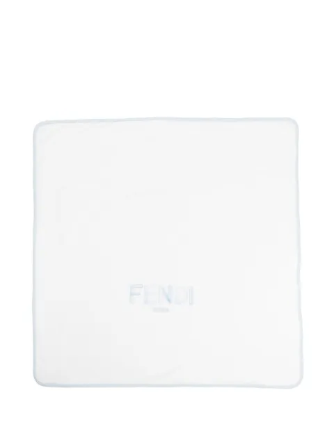 Fendi Kids logo-embroidered blanket