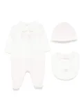 Fendi Kids logo-embroidered pajama set - White