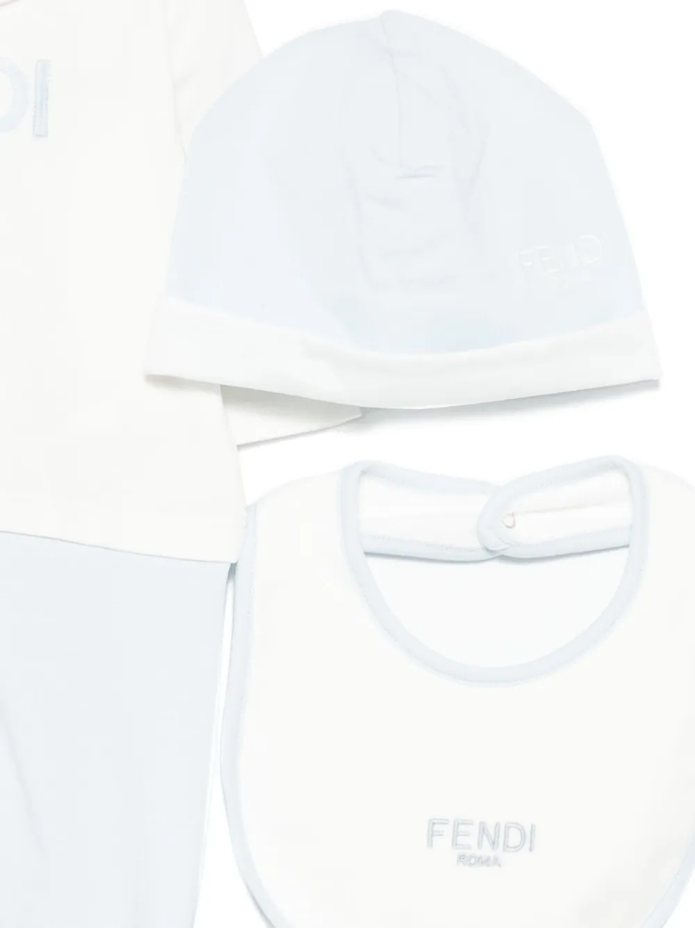 fendikids Fendi Kids Pyjama met geborduurd logo - Wit