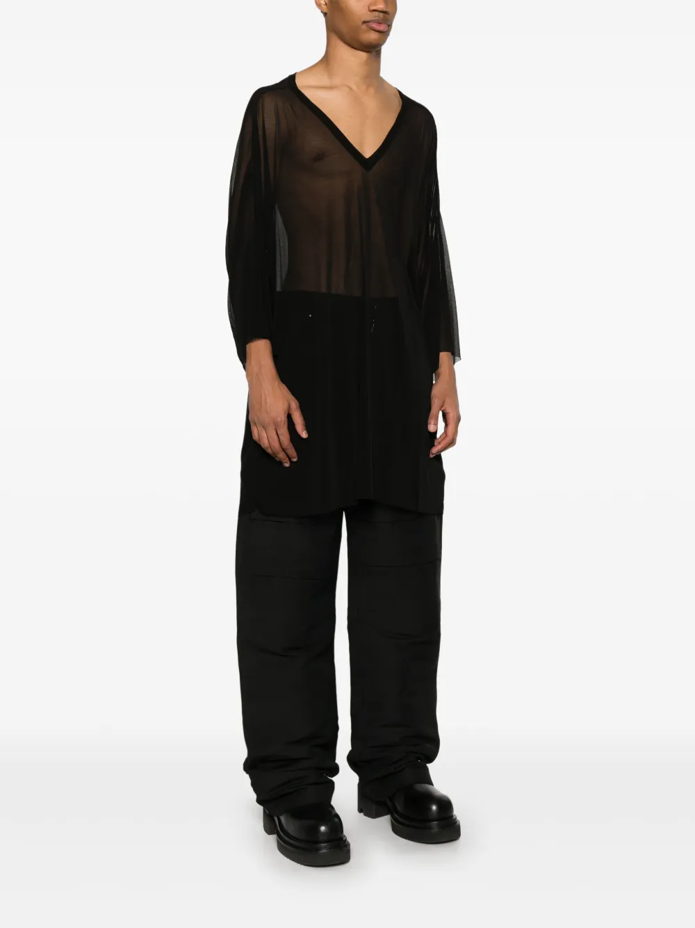 Rick Owens V Tommy T-shirt Zwart