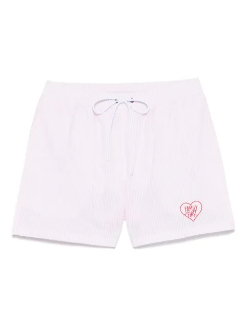 Family First striped swim shorts