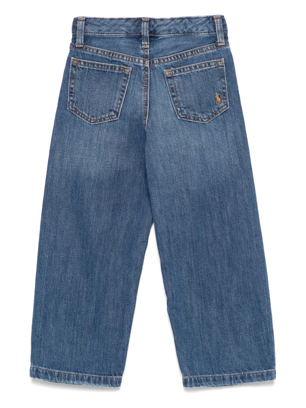 POLO RALPH LAUREN KIDS logo-patch jeans | Teen Girl Clothing | Image 2