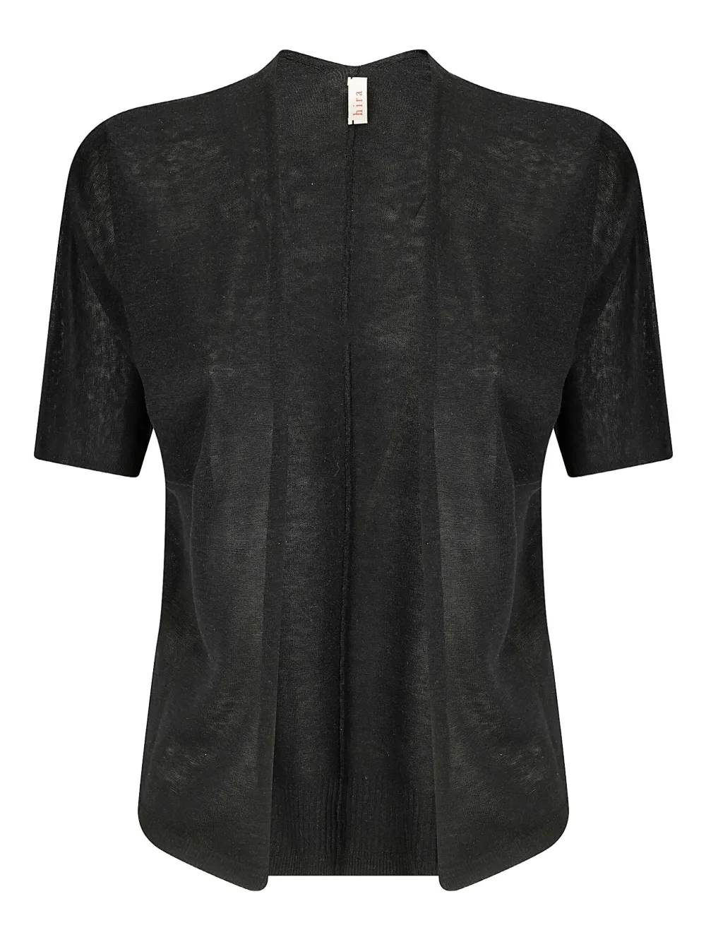 Stefano Mortari playera con cuello henley | negro | Image 1