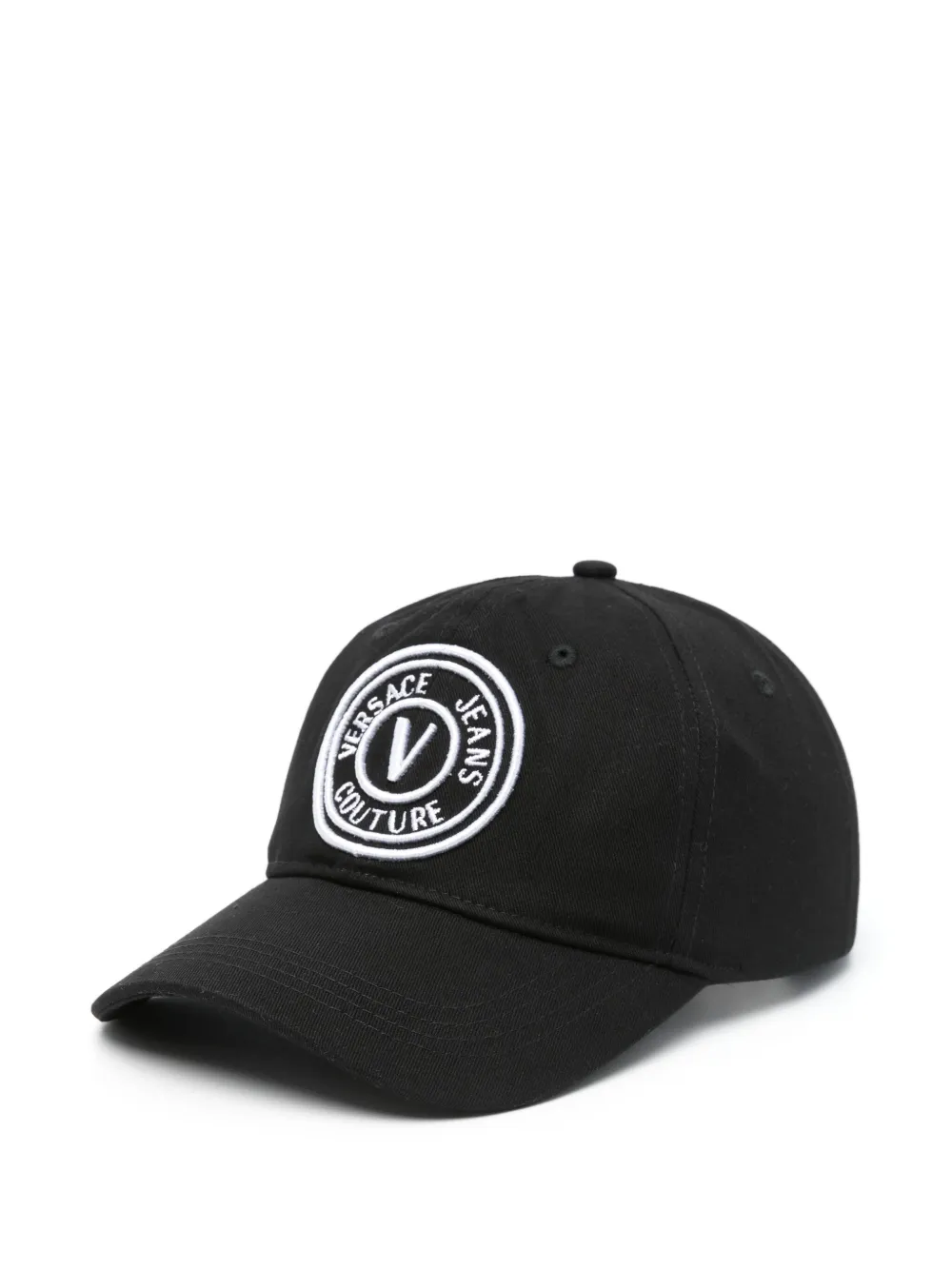 Versace Jeans Couture Honkbalpet met geborduurd logo Zwart