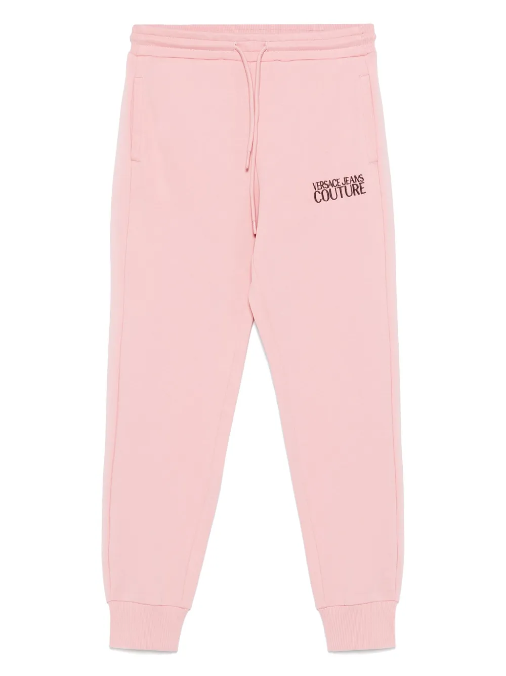 Versace Jeans Couture Trainingsbroek met geborduurd logo Roze