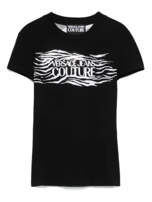 Versace safety-pin T-shirt | Black | FARFETCH