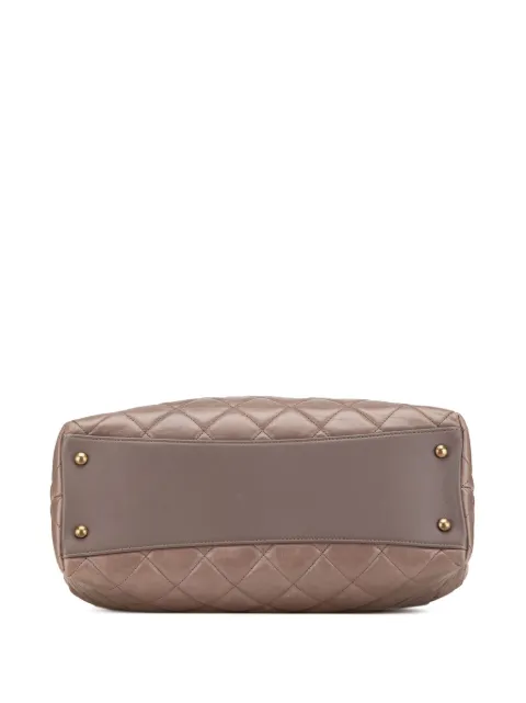 CHANEL Pre-Owned 2016-2017 Quilted Glazed Calfskin Gold Bar Tote satchel 6BHXPTTW9V7WQ1F3 - 2