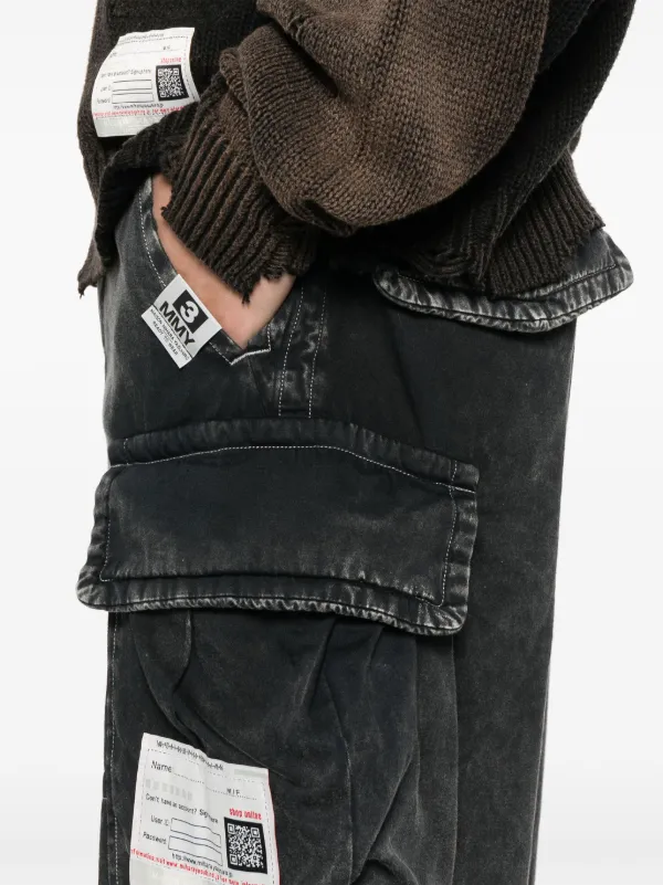 Maison MIHARA YASUHIRO Denim Cargo Shorts | Black | FARFETCH RO