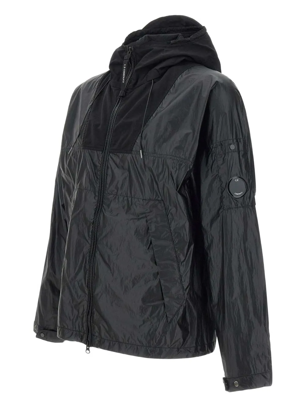 C.P. Company Midweight jack met capuchon Zwart