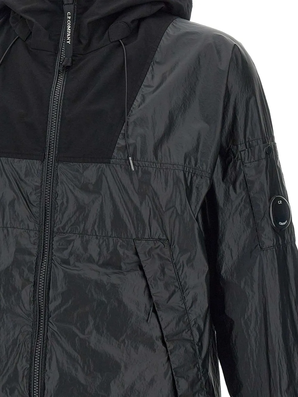 C.P. Company Midweight jack met capuchon Zwart