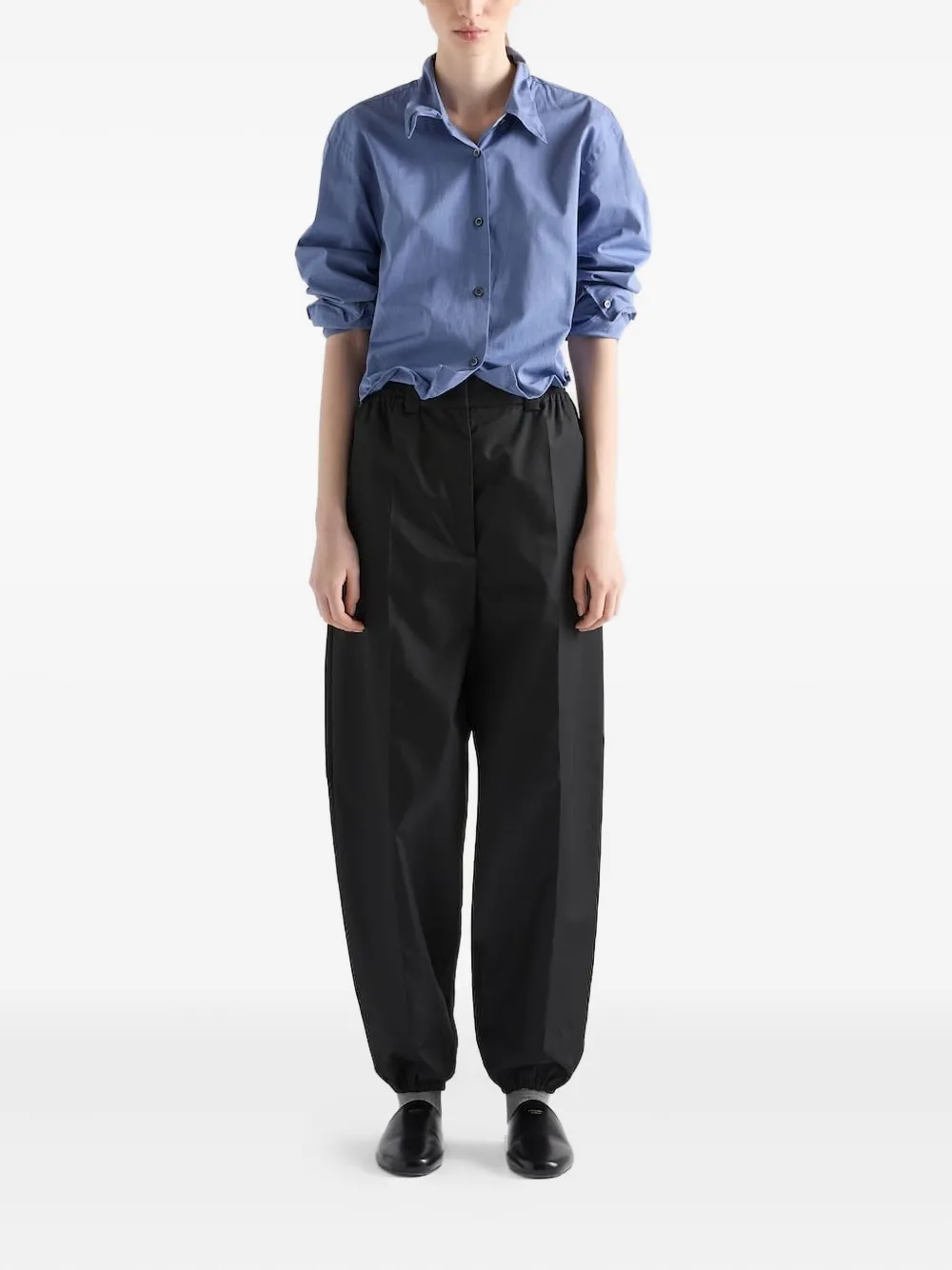 Prada Re-Nylon broek Zwart
