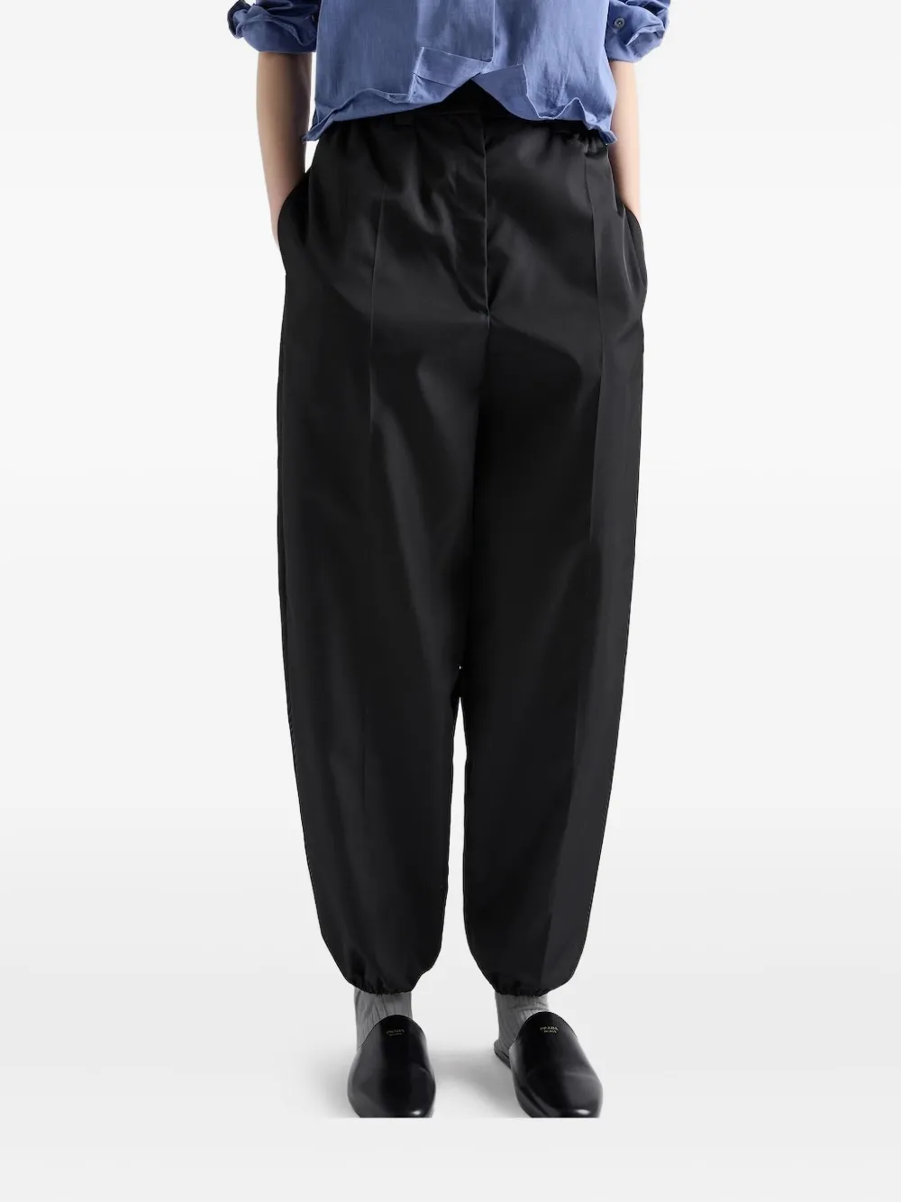 Prada Re-Nylon broek Zwart