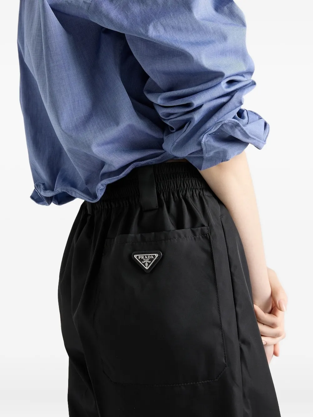 Prada Re-Nylon broek Zwart