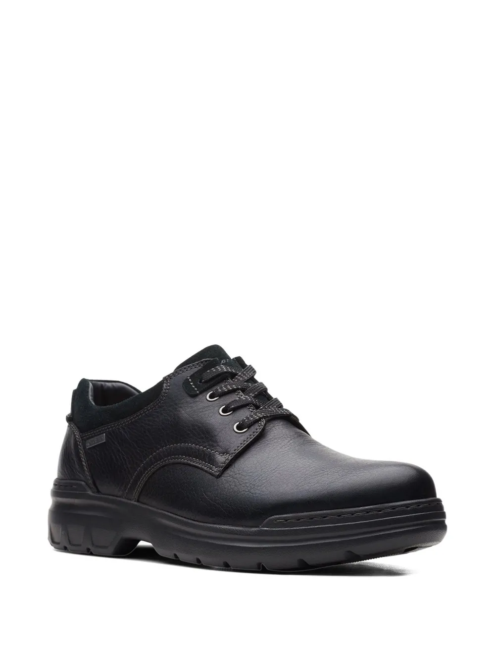 Clarks Rockie 2 Black derby shoes - Zwart