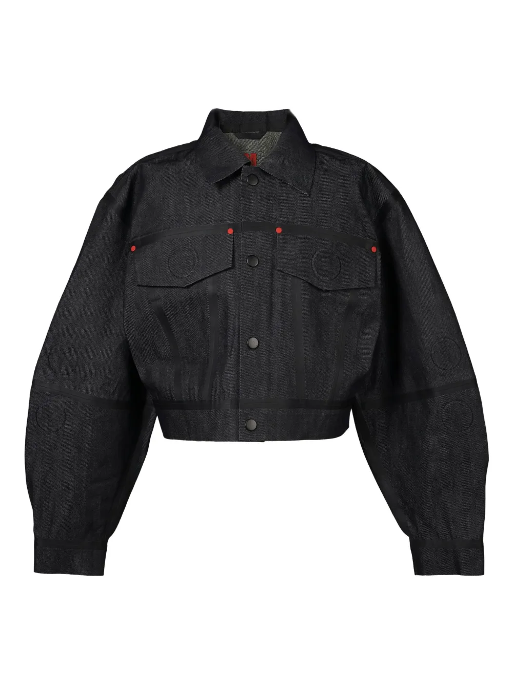 Walter Van Beirendonck Jeansjacke mit Prägung | Blau | Image 1
